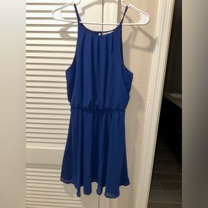 Royal blue sun dress